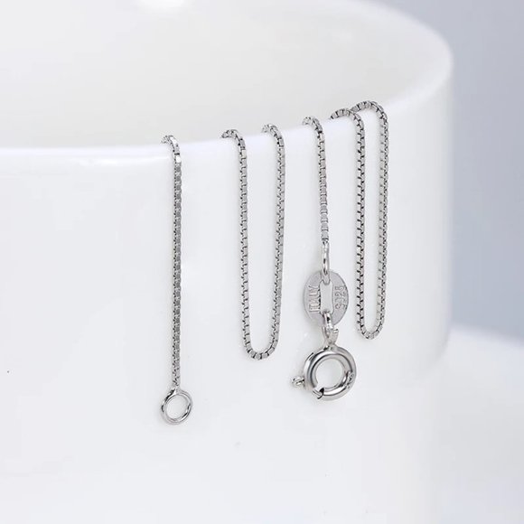 Kids Italian 925 Sterling Silver Box Chain - Picture 6 of 12